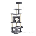 Tower Kitty Tower Post Papan Kayu Besar Hanging Toy Super Tall Multi Level Pokok Plush Pokok